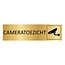CombiCraft Goud aluminium deurbordje Cameratoezicht 165 x 45 mm - per 1 stuk