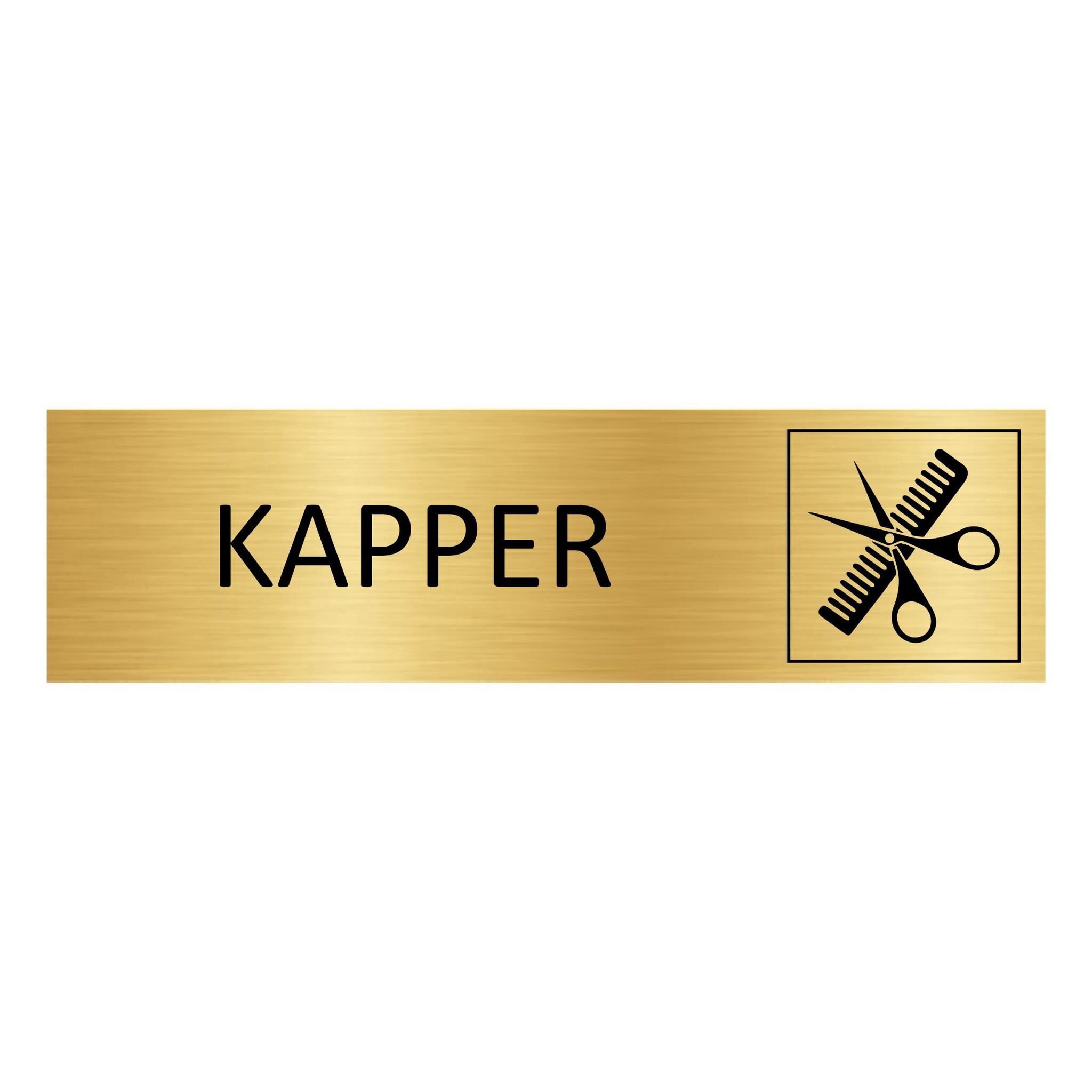 CombiCraft Aluminium deurbordje Kapper 165 x 45 mm - per 1 stuk