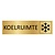 CombiCraft Goud aluminium deurbordje Koelruimte
