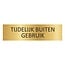 CombiCraft Aluminium deurbordje Tijdelijk buiten gebruik 165 x 45 mm - per 1 stuk
