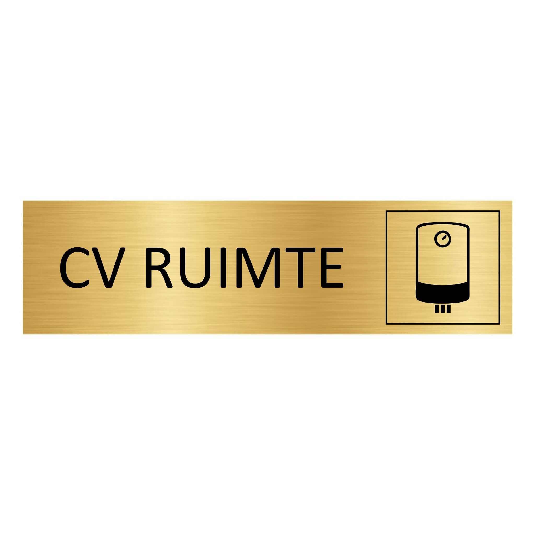 CombiCraft Aluminium deurbordje CV ruimte 165 x 45 mm - per 1 stuk