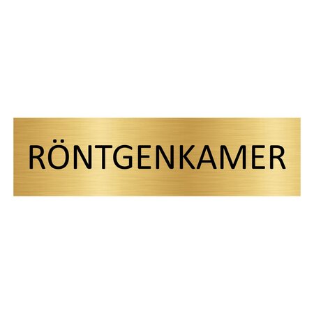 CombiCraft Goud aluminium deurbordje Röntgenkamer 165 x 45 mm - per 1 stuk