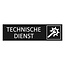 CombiCraft Zwart aluminium deurbordje Technische dienst 165 x 45 mm - per 1 stuk