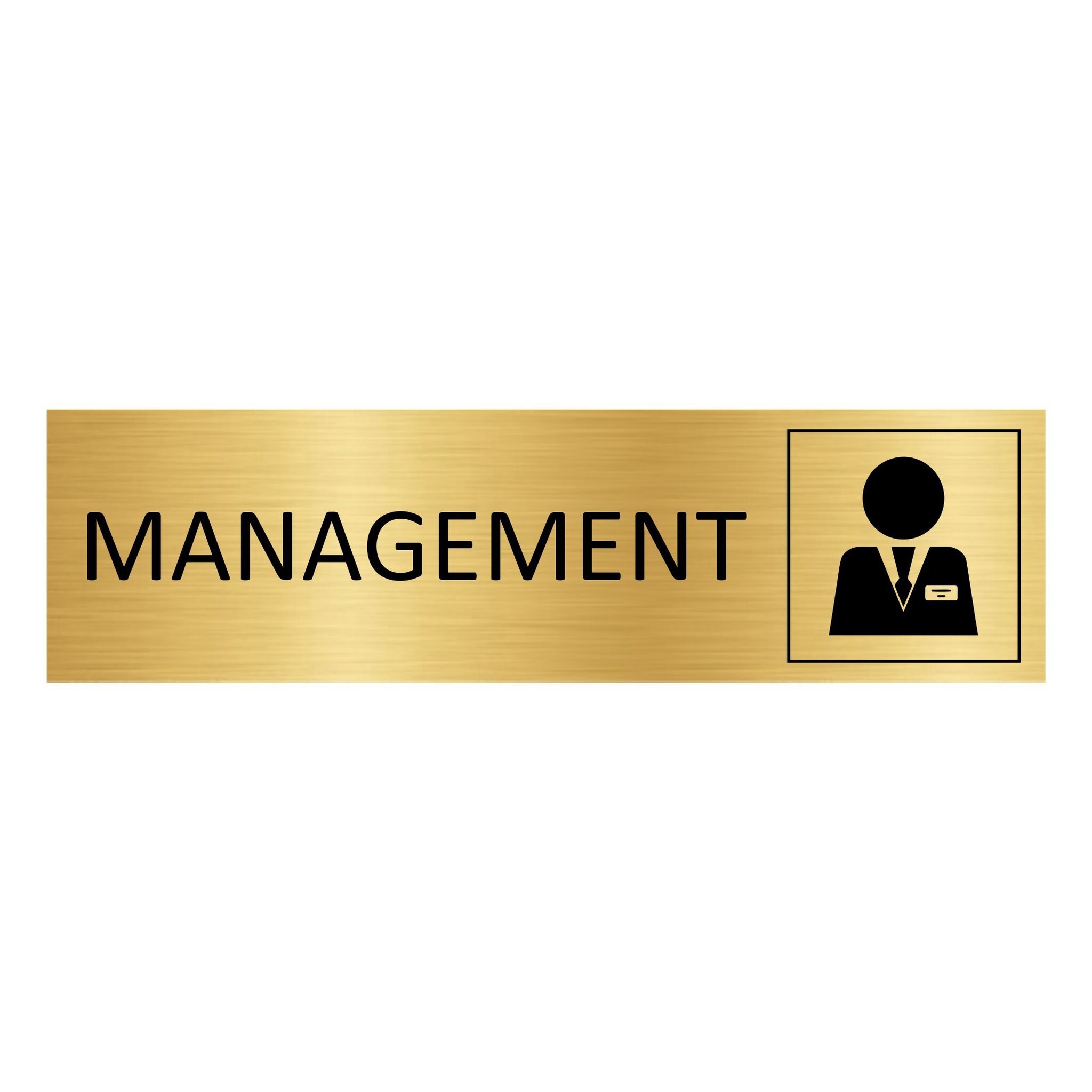 CombiCraft Goud aluminium deurbordje Management 165 x 45 mm - per 1 stuk