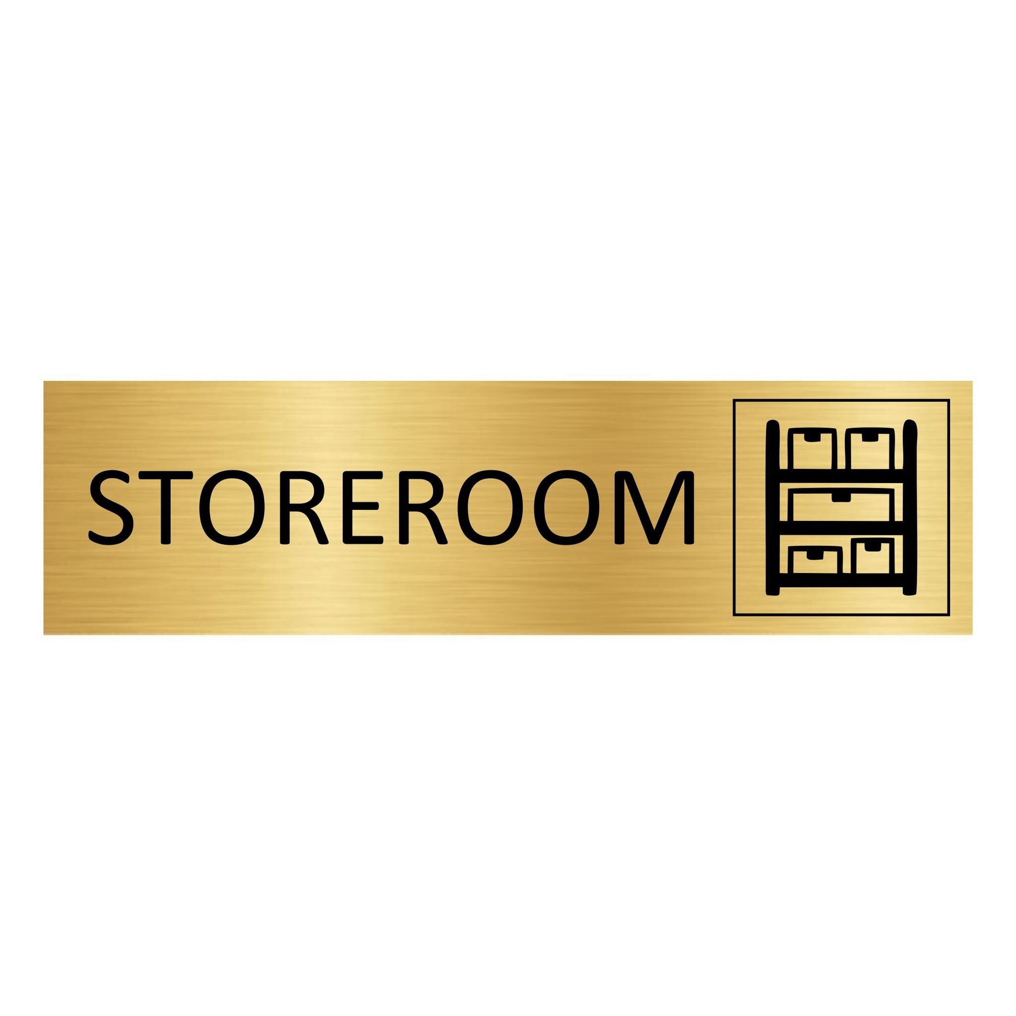 CombiCraft Goud aluminium deurbordje Storeroom 165 x 45 mm - per 1 stuk