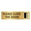 CombiCraft Goud aluminium deurbordje Please close the door 165 x 45 mm - per 1 stuk