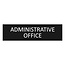 CombiCraft Zwart aluminium deurbordje Administrative office 165 x 45 mm - per 1 stuk