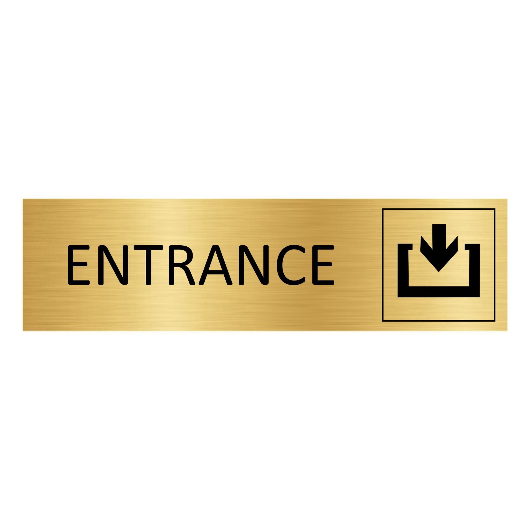 CombiCraft Goud aluminium deurbordje Entrance 165 x 45 mm - per 1 stuk