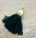 Philadelphia hotelsleutelhanger Messing 140mm met kwast