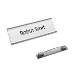 CombiCraft Aluminium naambadge Easy1 met tekst gravering 64x22mm - per stuk