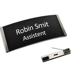 CombiCraft Kunststof naambadge Easy3 met jouw tekst 77x32mm - per stuk