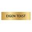 CombiCraft Goud aluminium deurbordje Met eigen tekst 165 x 45 mm - per 1 stuk