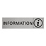 CombiCraft Aluminium deurbordje Information 165 x 45 mm - per 1 stuk