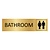 CombiCraft Goud aluminium deurbordje Bathroom