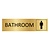 CombiCraft Goud aluminium deurbordje Bathroom mannen