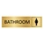 CombiCraft Goud aluminium deurbordje Bathroom vrouwen