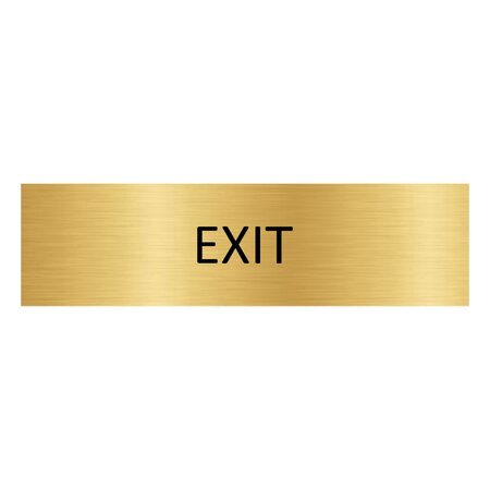CombiCraft Goud aluminium deurbordje Exit 165 x 45 mm - per 1 stuk