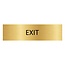 CombiCraft Goud aluminium deurbordje Exit 165 x 45 mm - per 1 stuk