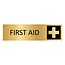 CombiCraft Goud aluminium deurbordje First aid 165 x 45 mm - per 1 stuk