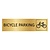 CombiCraft Goud aluminium deurbordje Bicycle parking