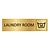 CombiCraft Goud aluminium deurbordje Laundry room