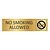 CombiCraft Goud aluminium deurbordje No smoking allowed