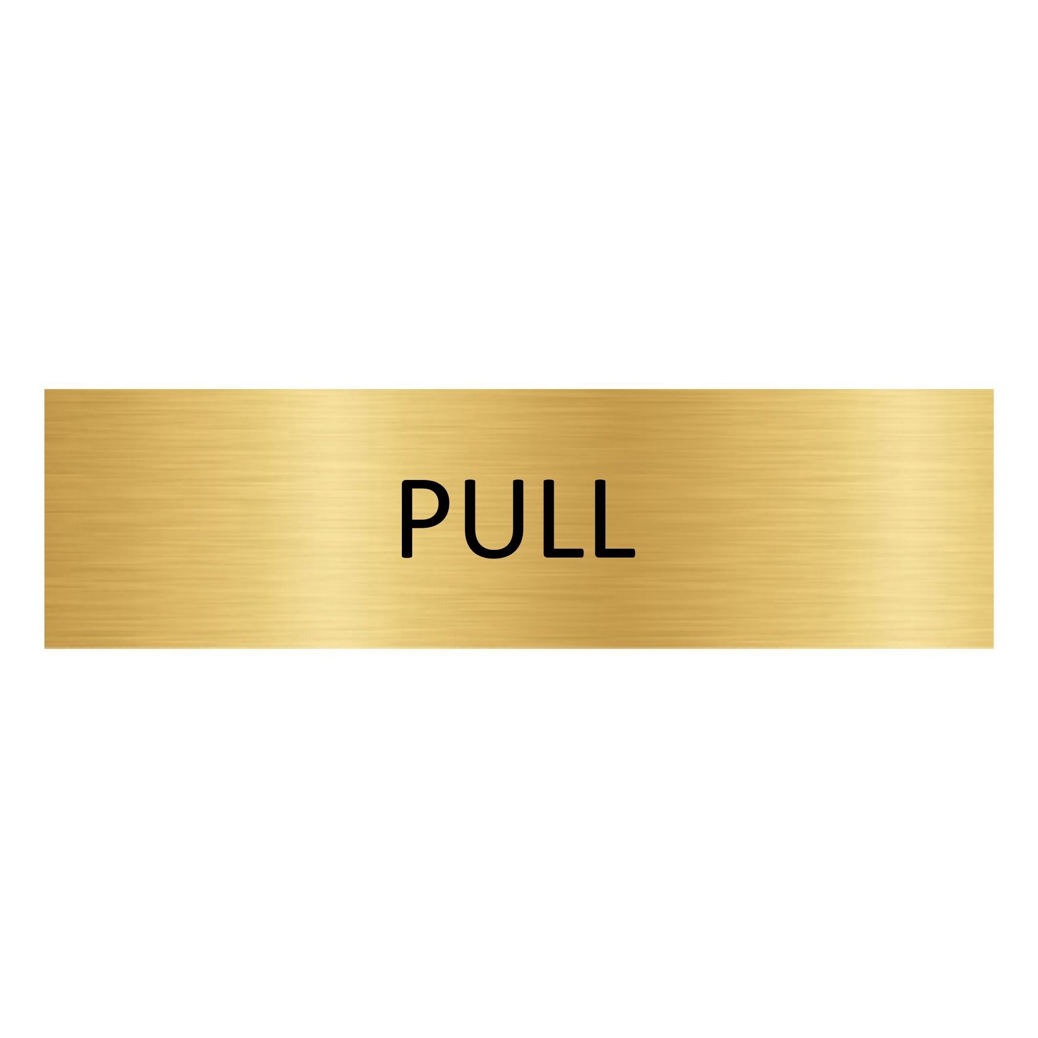 CombiCraft Goud aluminium deurbordje pull liggend 165 x 45 mm - per 1 stuk