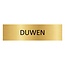 CombiCraft Goud aluminium deurbordje duwen liggend 165 x 45 mm - per 1 stuk