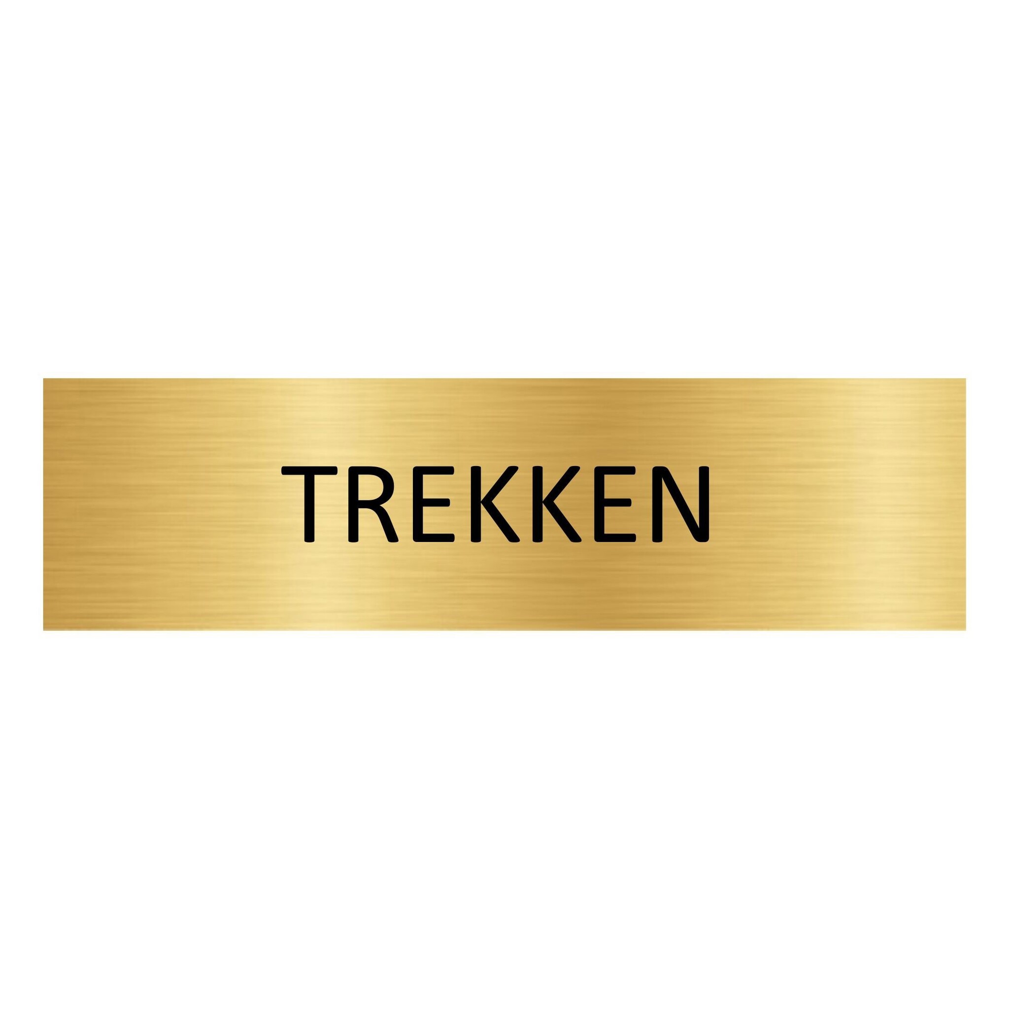 CombiCraft Goud aluminium deurbordje trekken liggend 165 x 45 mm - per 1 stuk