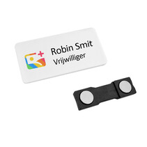Kunststof naambadge Topper 60x30mm - per stuk
