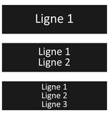 CombiCraft Zwart aluminium deurbordje eigen tekst 165 x 45 mm - per 1 stuk