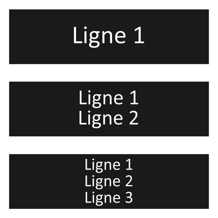 CombiCraft Zwart aluminium deurbordje eigen tekst 165 x 45 mm - per 1 stuk