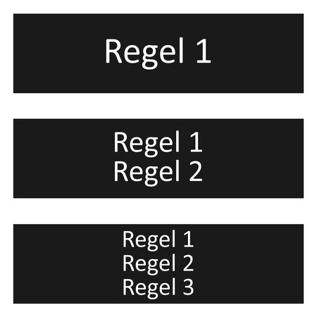 CombiCraft Zwart aluminium deurbordje eigen tekst 165 x 45 mm - per 1 stuk