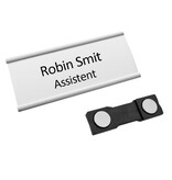 CombiCraft Aluminium naambadge Easy2 met eigen tekst 72x30mm - per stuk