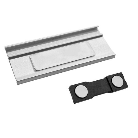 CombiCraft Aluminium naambadge Easy2 met eigen tekst 72x30mm - per stuk