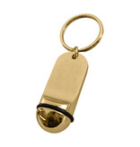 CombiCraft Blanco metalen hotel sleutelhanger Petito 21x48mm - per stuk