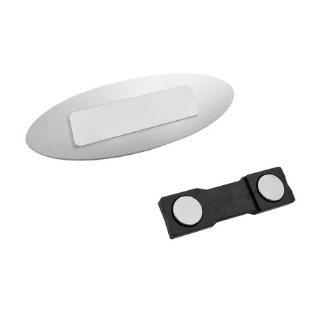 CombiCraft Aluminium naambadge 75x25mm met eigen ontwerp in onderdruk - per stuk