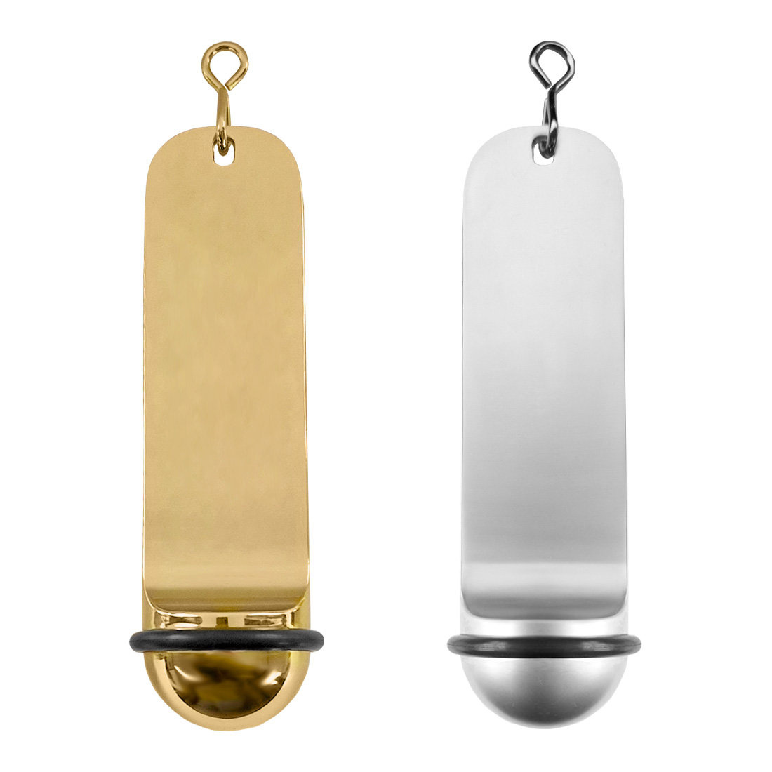 CombiCraft Blanco metalen hotel sleutelhanger Classico 29x108mm - per stuk