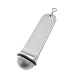 CombiCraft Blanco metalen hotel sleutelhanger Classico 29x108mm - per stuk