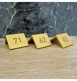 CombiCraft Tafelnummer Fortis van goudkleurig aluminium met gravering - per 1 stuk