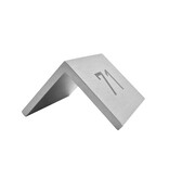 CombiCraft Tafelnummer Fortis van zilverkleurig aluminium met gravering - per 1 stuk