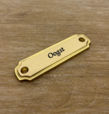 CombiCraft Messing retro deurnaamplaatjes, naamplaatjes voor bij de voordeur of bij het huisnummer