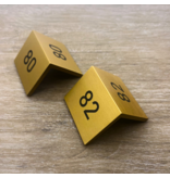 CombiCraft Tafelnummer Fortis van goudkleurig aluminium met gravering - per 1 stuk