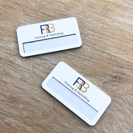 CombiCraft Aluminium naambadge Business 72x38mm met eigen ontwerp - per stuk