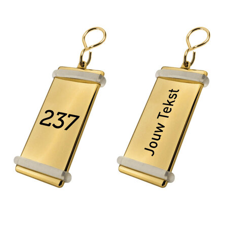 CombiCraft Hotel sleutelhanger Montparnasse met gravering van messing - per 1 stuk