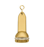 CombiCraft Blanco hotel sleutelhanger Capital van messing - per 1 stuk