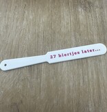 Bierafschuimer met eigen ontwerp  230x27x3mm - per 1 stuk
