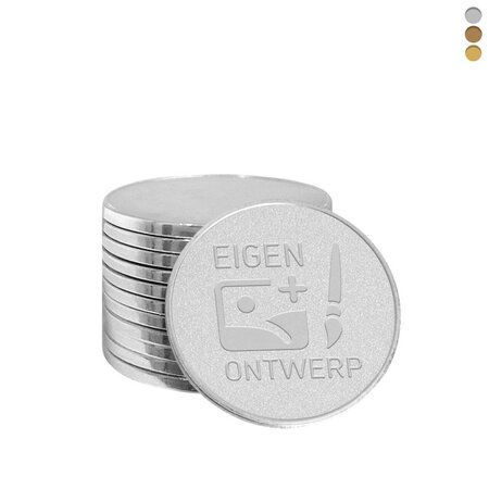 CombiCraft Brons gegoten automaatmunten € 0,50 voor mechanische muntproevers met eigen ontwerp - per 100