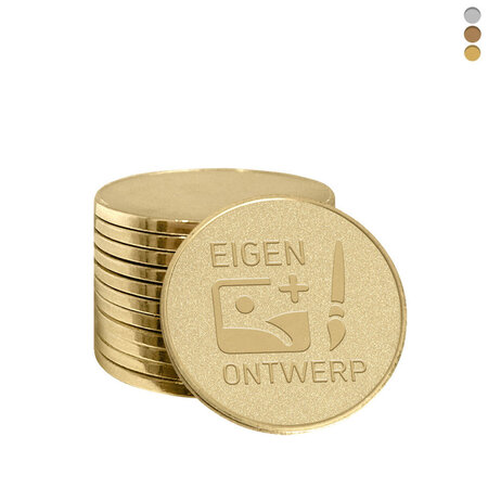CombiCraft Gegoten winkelwagenmunt € 0,50 met eigen ontwerp - per 100 stuks