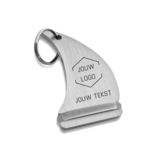 CombiCraft Nautico aluminium hotel sleutelhanger in zilver met gravering